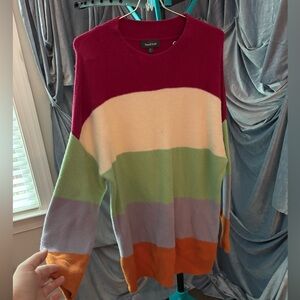 Modcloth oversized Multicolor Striped Sweater